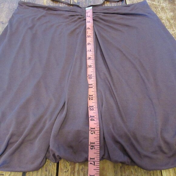 Vintage Miss Sixty Top Womens Large Brown Modal Relaxed Fit Halter Straps Soft - Picture 7 of 8